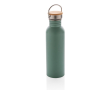 Single-wall steel bottle with lid and handle, 700 ml colour green