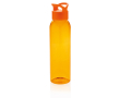Promotional BPA-free plastic bottle, 650 ml colour orange