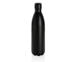 Large, promotional stainless steel thermal bottle, 1 L colour black