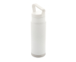 High-quality steel bottle with unique handle, 650 ml colour white