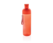RPET bottle with detachable lid and carry handle, 600 ml colour red