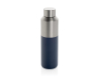Recycled steel thermal bottle with leakproof cap, 600 ml colour navy-blue