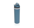 Double-wall recycled stainless steel bottle, 720 ml colour blue