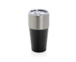 Recycled stainless steel thermal tumbler, anti-drip, 500 ml colour black