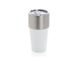 Recycled stainless steel thermal tumbler, anti-drip, 500 ml colour white