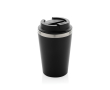 Eco-friendly double-wall thermal mug with anti-drip lid, 350 ml colour black
