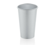 Single-wall cup in recycled aluminium for drinks, 450 ml colour silver
