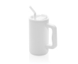 Elegant thermal mug in recycled stainless steel, 800 ml colour white