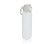 Recycled stainless steel sports bottle, lockable leak-proof lid, 600ml colour white