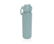 Recycled stainless steel sports bottle, lockable leak-proof lid, 600ml colour green