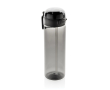 Recycled rPET sports bottle, leak-proof lid, straw, 800ml colour black
