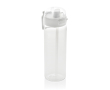 Recycled rPET sports bottle, leak-proof lid, straw, 800ml colour white