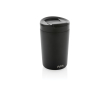 Sustainable thermal mug with modern design, 300 ml colour black