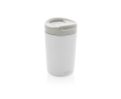 Sustainable thermal mug with modern design, 300 ml colour white