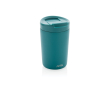 Sustainable thermal mug with modern design, 300 ml colour turquoise