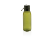 100% RPET bottle with carry handle and printed logo, 500 ml colour green