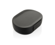 Travel lunchbox in recycled plastic with anti-drip lid, 700 ml colour black