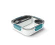 Lunchbox with interior containers and fork, 1 L colour turquoise
