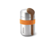Leakproof stainless steel thermal flask, 400 ml colour orange