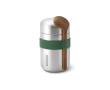Leakproof stainless steel thermal flask, 400 ml colour olive green