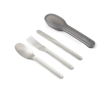 Elegant, promotional stainless steel cutlery set colour silver