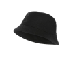 Promotional bell-shaped canvas hat for summer colour black