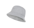Promotional bell-shaped canvas hat for summer colour grey