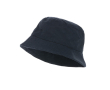 Promotional bell-shaped canvas hat for summer colour navy-blue