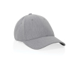 Recycled cotton cap, 6-panel, mottled fabric, 200 g/m² colour grey