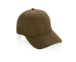 RPET sports cap with 6 panels and buckle closure colour green
