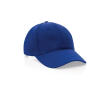6-panel recycled cotton cap with AWARE™ tracer, 280 g/m² colour blue