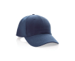 6-panel recycled cotton cap with AWARE™ tracer, 280 g/m² colour navy-blue