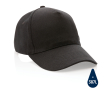 Branded recycled cotton cap, 280 g/m2 (XI) colour black