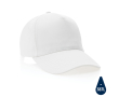 Branded recycled cotton cap, 280 g/m2 (XI) colour white