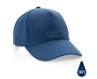 Branded recycled cotton cap, 280 g/m2 (XI) colour navy-blue