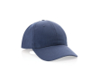 6-panel recycled cotton cap with velcro closure, 190 g/m² colour navy-blue