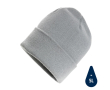 Sustainable promotional beanies from recycled material colour light grey