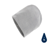 Eco winter hats with logo patch and classic design colour light grey