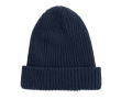 Sustainable double-knit winter hat, Impact Polylana colour navy-blue