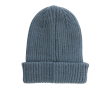 Sustainable double-knit winter hat, Impact Polylana colour blue