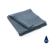 Sustainable knitted scarf, Impact Polylana® colour blue