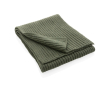Sustainable knitted scarf, Impact Polylana® colour green