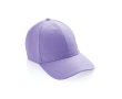 6-panel recycled cotton cap with AWARE™ tracer, 280 g/m² colour lilac