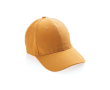 6-panel recycled cotton cap with AWARE™ tracer, 280 g/m² colour orange
