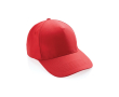 Branded recycled cotton cap, 280 g/m2 (XI) colour desatured red