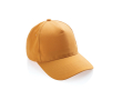 Branded recycled cotton cap, 280 g/m2 (XI) colour orange