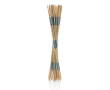Giant Mikado game set in cotton presentation pouch colour brown