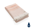 Large quick-dry, highly absorbent cotton towel colour coral