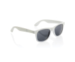 Promotional sunglasses in recycled plastic, UV400 colour white