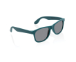 Promotional sunglasses in recycled plastic, UV400 colour turquoise